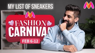 MYNTRA FASHION CARNIVAL SALE | MY SNEAKER LIST