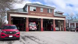 Orono Maine Fire Department E241 Responding on a Code 3