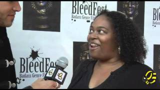 Jeffrey Damnit interviews Certified producer Kimberly Browning at Bleedfest