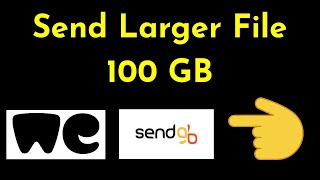 How to share or transfer big file (max 100gb) to your client?