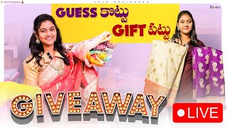 Guess కొట్టు gift పట్టు 🤪 | Live Clothing Sale | Offers On Clothing | Live Giveaway