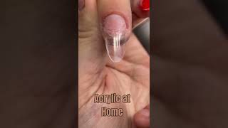 Acrylic nails at home steps #nailart #shorts #beautytips