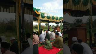 Suasana Sholat Idul Adha 1445 H di Lapangan Sungai Tambang Kec Kamang Baru Kab. Sijunjung #sumbar