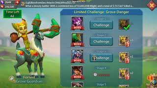 Lords mobile Limited challenge Grove Guardian Stage 2 | Grove Danger stage 2 | Forrest stage 2