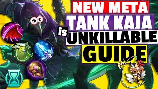 NEW META KAJA TANK is UNKILLABLE! ITEM & EMBLEM BUID with GUIDE | KAJA TANK SUPPORT GAMEPLAY