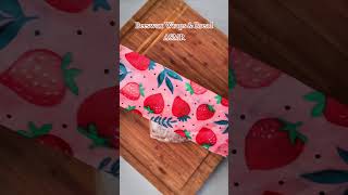 ASMR | Beeswax Wraps & Loaf of Bread 🍞 #beeswaxwraps #asmr