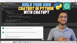 Build a Chatbot in Python| ChatGPT API Complete Tutorial for Beginners