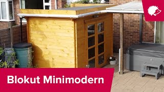 Ontdek Blokhut Minimodern: Compacte opslag met grote functionaliteit!