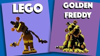 Golden Freddy - LEGO Stop Motion Build (How to Build)