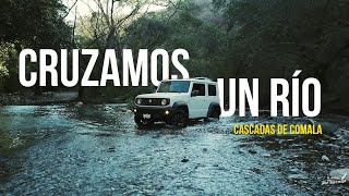 Jimny en México - Cruzamos un río en las Cascadas de Comala.