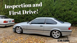 Inspection and first drive of the new E36 328is | What needs to be addressed?