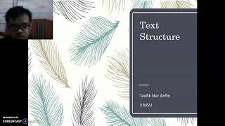 TOPIC 11 TEXT STRUCTURE // TAUFIK NUR ARIFIN