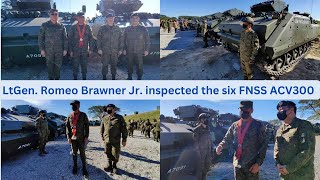 LtGen. Romeo Brawner Jr. inspected the six FNSS ACV300 of the Armor Division.