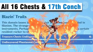 Blazin' Trails All 16 Chests and 17th Conch Location (Xinyan Domain)