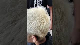 Hair colour silver Ash hair colour #hair #india #banglore #hairstyle #shorts