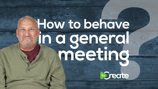 Hey Screenwriters! Here's How to Behave in a General Meeting