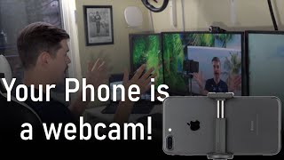 How to use your phone as a free webcam! Free and Easy!