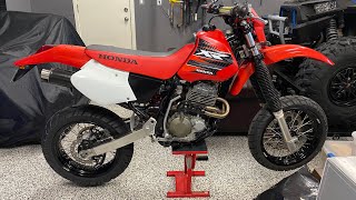 Xr400r gets KKE racing supermoto wheels