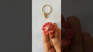 Diy YouTube logo keychain with clay#claycrafts#shorts