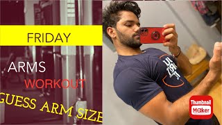 DAY -26 ARMS DAY #armsworkout #bicep #tricep #aestheticvideo