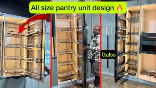 kitchen pantry unit design | glass kitchen pantry unit design| #pantryorganizationideas ￼