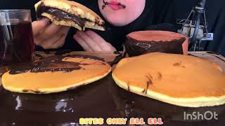 Bites Only GOEY MELTED CHOCOLATE PANCAKE SANDWICHES DESSERT DAM ASMR