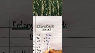 Antonyms/Opposite words #1 #antonyms #oppositewords #ytshorts #shorts