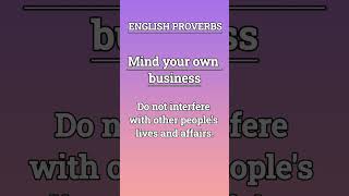 English Proverbs 2 #english #englishlanguage #spokenenglish #language