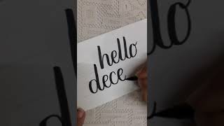 #shorts December is here..so is the spirit of Christmas.Brush lettering using tombow dual brush pen