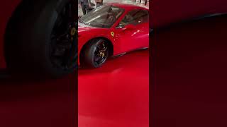 Dubai mall VIP￼ valet parking. Just for experience I rented this Ferrari for a day.