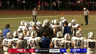 Cranford High School Football VS. Rahway October 4, 2024