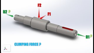 Solidworks - Simulation - how to define the clamping forces