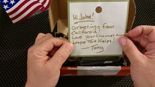 The awesome knife community. Unboxing a present from Tony Meador