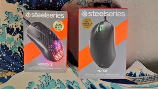 ASMR mouse comparison: SteelSeries Prime Wired vs SteelSeries Aerox 3 wired