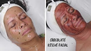 The most relaxing facial ever |Chocolate rescue treatment | Valentines special  ❤