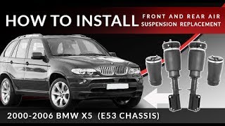 BMW E53 X5 | Front & Rear Air Suspension Replacement