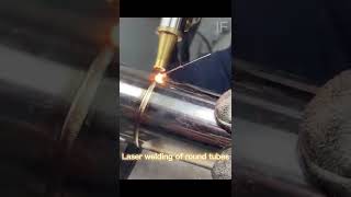 Welding of stainless steel round pipes--Laser welding machines dedicated to welding metals