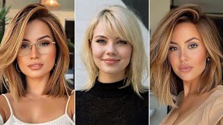 Bob Haircut Hair Colour Hairstyle Ideas For Women Blonde Women Layered Bob Hairstyles A line Bob