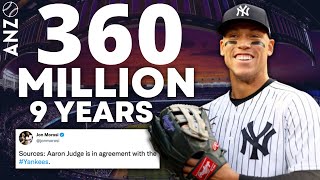 AARON JUDGE SIGNS A 9 YEAR 360 MILLION CONTRACT! Yankees News | New York Yankees Offseason 2023 ANZO