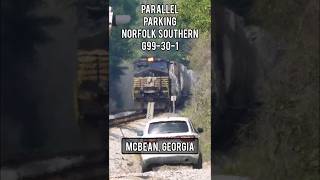 Parallel Parking 88 Car Train, Norfolk Southern G99-30-1, McBean, Georgia