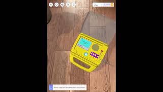 First Aid Using an AED in Augmented Reality