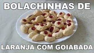 Como fazer bolachinhas de laranja com goiabada