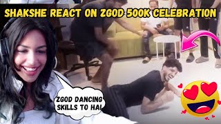 Sharkshee React On Zgod 500K Celebration😍 zgod dancing skills to haiii