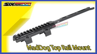 [MadDog] Mid Style MP5 Picatinny & M-LOK Top Rail Mount[For Tokyo Marui MP5 AEG Series][BLK]