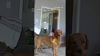 Woman talks to dog via camera 😂