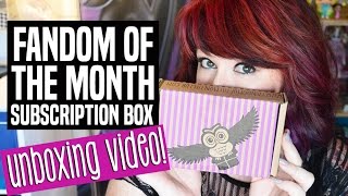 Fandom of the Month Club August 2015 Box! Fandom Jewelry Subscription Box!