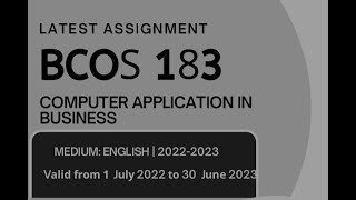 bcos 183 solved assignment 2022-23 in hindi