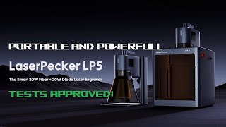 LaserPecker 5 the Dual 20w FIBER + 20w DIODE laser engraver is HOT!!!