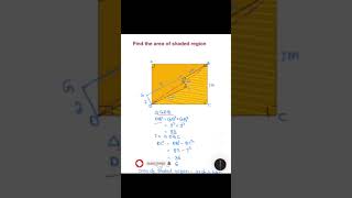 🕵️‍♂️ Calculate the area of the shaded region in this intriguing figure. 📏 #mathematics #geometry