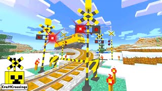 踏切 アニメ railway railroad crossing trains Minecraft 813-07